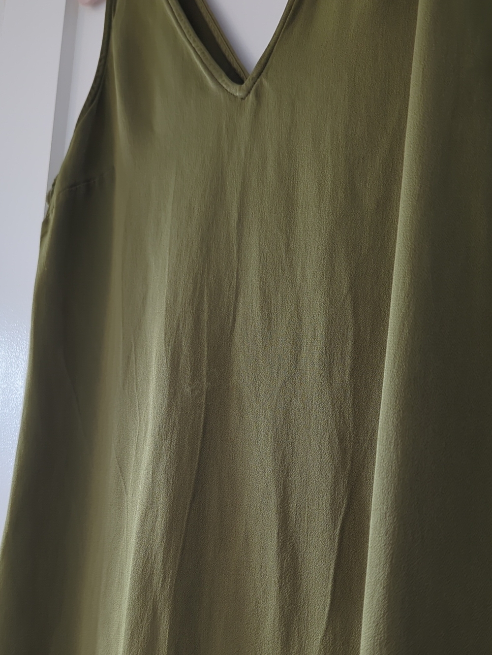 Boden Olive Green Slip Dress 12P - Picture 5 of 7